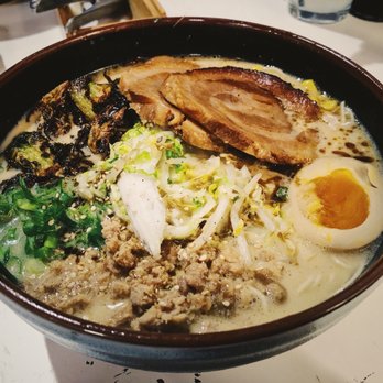 Ramen Tatsu-Ya - The Mi So Not + Brussels + pork belly = AMAZING - Ramen Near Me - Austin, Texas