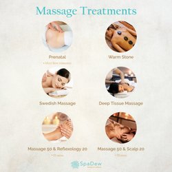 Spa Dew is all about fulfilling your tired body's needs. Come on in, sit back, relax and enjoy our massage treatments we have to offer.