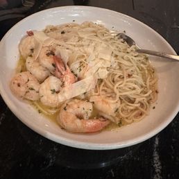 Shrimp scampi pasta