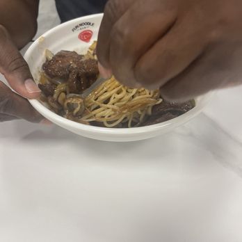 Fun Noodle Bar - My husband wanted his Mongolian beef and noodles mixed together. Very good. - Noodles Near Me - Waxahachie, Texas Fun Noodle Bar - My husband wanted his Mongolian beef and noodles mixed together. Very good. - Noodles Near Me - Waxahachie, Texas