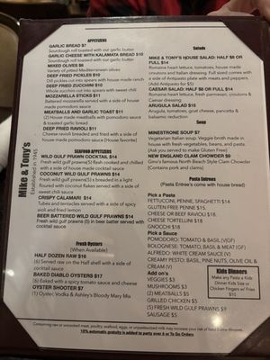 Menu photo 3 Mike & Tony's Restaurant Mount Shasta, CA Menu photo 3 Mike & Tony's Restaurant Mount Shasta, CA