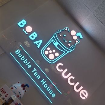 Boba Cucue - Their signage - Bubble Tea Near Me - Las Vegas, Nevada