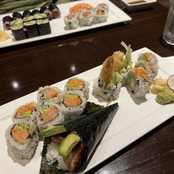 Kira Sushi - Spicy Yellowtail Roll, Eel And Avocado Roll, Shrimp Tempura Roll