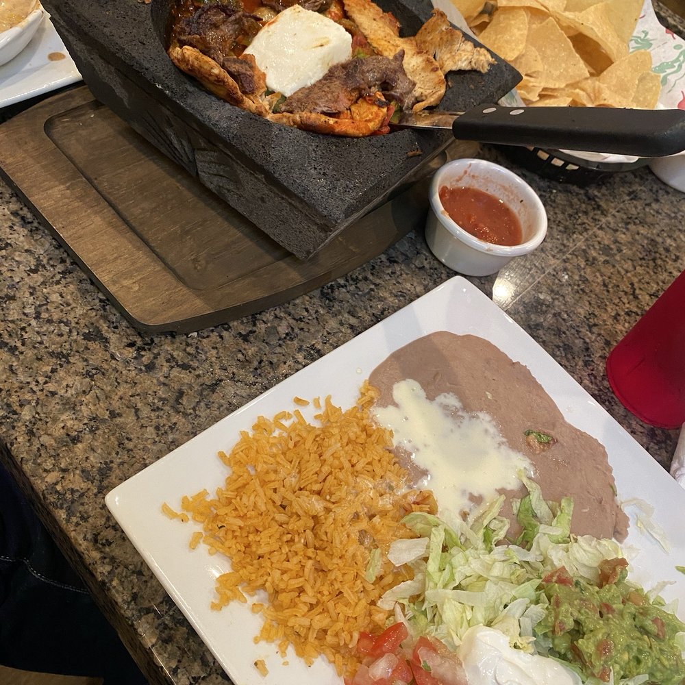Chicken and steak Molcajete