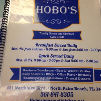 Hobos Gourmet Kitchen - Menu showing times and stuff - Breakfast & Brunch Near Me - North Palm Beach, Florida Hobos Gourmet Kitchen - Menu showing times and stuff - Breakfast & Brunch Near Me - North Palm Beach, Florida