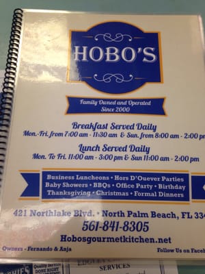 Menu photo 4 Hobos Gourmet Kitchen North Palm Beach, FL