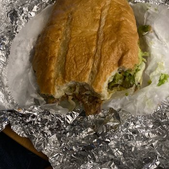 Taqueria Aurora - a sandwich wrapped in tin foil - Mexican Near Me - Aurora, Illinois