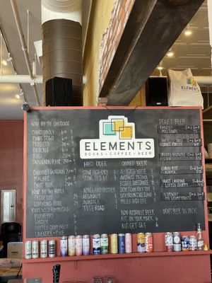 Elements Books Coffee Beer by null