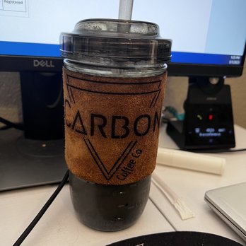Carbon Coffee - Reusable Mason Cups with a leather cozy! - Coffee & Tea Near Me - Reno, Nevada