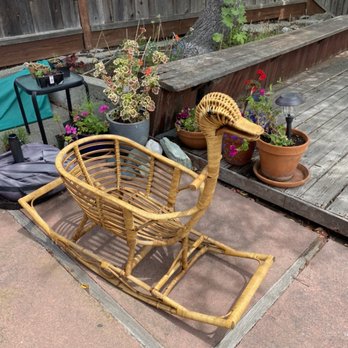 Jardin Wicker - Just finished a vintage rattan rocker - wicker repair fully restored may 2022 #jardinwicker#rattan - Furniture Stores Near Me - Albany, California
