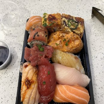 FOB Sushi Bar - small plate of assorted sushi - Sushi Bars Near Me - Seattle, Washington