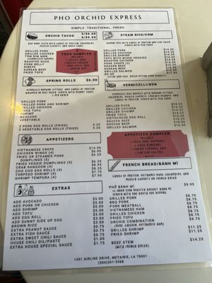 Menu photo 1 Pho Orchid Express Metairie, LA Menu photo 1 Pho Orchid Express Metairie, LA