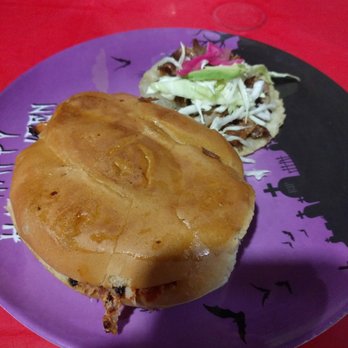 Antojitos La Chiapaneca - Torta with al pastor - Mexican Near Me - Tulum, ROO