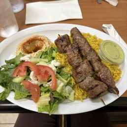 #1. Beef Kabab Plate #1. Beef Kabab Plate