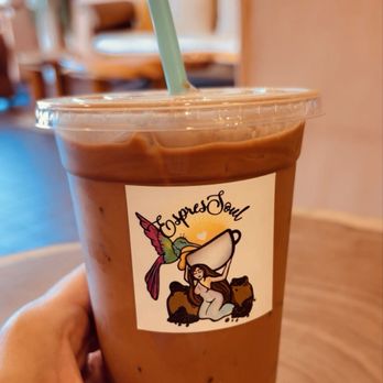 Espressoul Cafe - Sugar free hazelnut with cocoa powder and oatmilk latte - Coffee & Tea Near Me - Tucson, Arizona Espressoul Cafe - Sugar free hazelnut with cocoa powder and oatmilk latte - Coffee & Tea Near Me - Tucson, Arizona