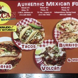 Front of menu Front of menu