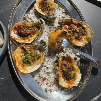 Credence - Roasted oysters - New American Near Me - Houston, Texas Credence - Roasted oysters - New American Near Me - Houston, Texas