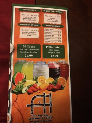 Menu photo 1 Tacos Si Senor Lancaster, CA Menu photo 1 Tacos Si Senor Lancaster, CA