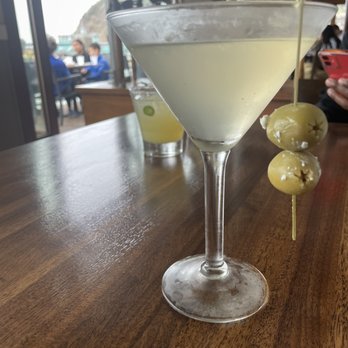 Bluewater Grill - Dirty martini with blue cheese olives - Seafood Near Me - Avalon, California