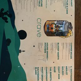 Drink menu at noon