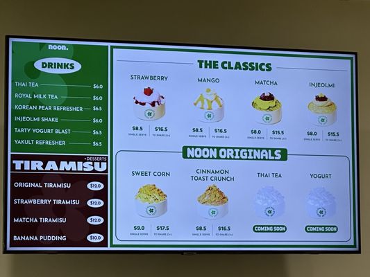 Menu photo 5 Noon Korean Bingsoo House La Mirada, CA