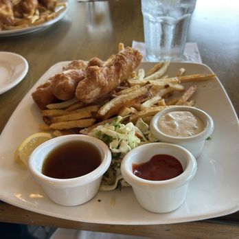Pacific Coast Grill - Fish with Overdone fries - Seafood Near Me - Cardiff, California Pacific Coast Grill - Fish with Overdone fries - Seafood Near Me - Cardiff, California