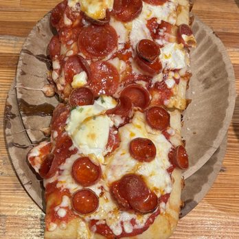 Brooklyn's Finest Pizza - Sicilian Pizza with Pepperoni, Hot Honey & Jalapeño Cream - Pizza Near Me - Denver, Colorado Brooklyn's Finest Pizza - Sicilian Pizza with Pepperoni, Hot Honey & Jalapeño Cream - Pizza Near Me - Denver, Colorado