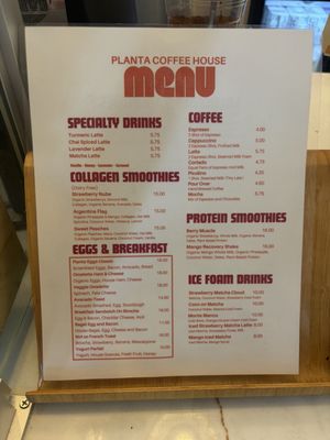 Menu photo 2 Planta Coffee House Pleasanton, CA Menu photo 2 Planta Coffee House Pleasanton, CA