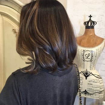 & Plus Salon - Lob cut and balayage (ash brown) by Hiro - Hair Salons Near Me - New York, New York