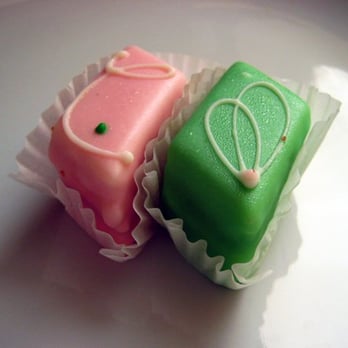 Schubert's Bakery - Petite Four: Strawberry and Pistachio - Bakeries Near Me - San Francisco, California Schubert's Bakery - Petite Four: Strawberry and Pistachio - Bakeries Near Me - San Francisco, California