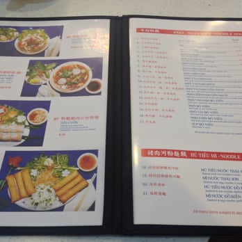 Thai Son Restaurant - Inside of menu~ - Vietnamese Near Me - Vancouver, British Columbia