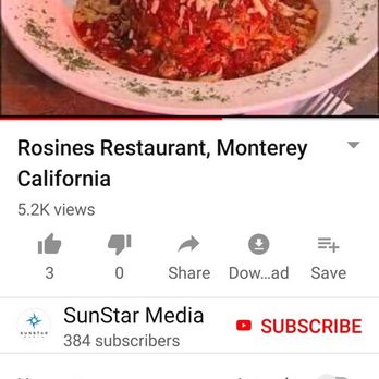 Rosine's Restaurant - The Screen Shot of The Lasagna On the Rosine's You Tube page, that looked like What they served Guy on Diners Drive Inns and Dives.... - American Near Me - Monterey, California Rosine's Restaurant - The Screen Shot of The Lasagna On the Rosine's You Tube page, that looked like What they served Guy on Diners Drive Inns and Dives.... - American Near Me - Monterey, California