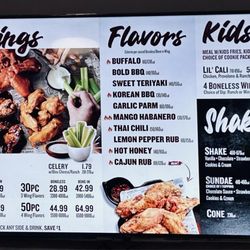 Charleys Cheesesteaks and Wings - 5/18/24 menu