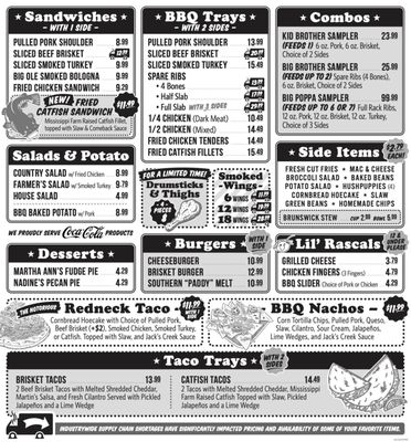 Menu photo 2 Martin's Bar-B-Que Joint Charleston, SC Menu photo 2 Martin's Bar-B-Que Joint Charleston, SC