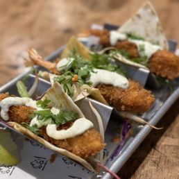 Panko Shrimp Tacos