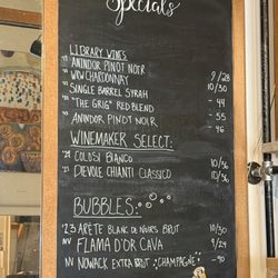 Oregon Wine LAB - Special Wine menu