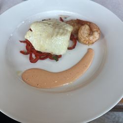 Caramella Bistro - Poached cod with shrimp