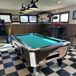 Bar with pool table.