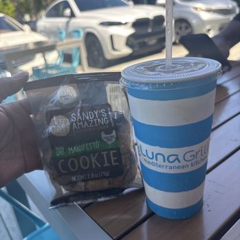 Luna Grill Buena Park - Cookie and lemonade had the lemon chicken Lemon Garlic Chicken Santorini Bowl - Mediterranean Near Me - Buena Park, California Luna Grill Buena Park - Cookie and lemonade had the lemon chicken Lemon Garlic Chicken Santorini Bowl - Mediterranean Near Me - Buena Park, California