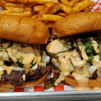 Hot Bunz - Jalapeno smash sliders (full-sized burgers) - Burgers Near Me - Sacramento, California Hot Bunz - Jalapeno smash sliders (full-sized burgers) - Burgers Near Me - Sacramento, California