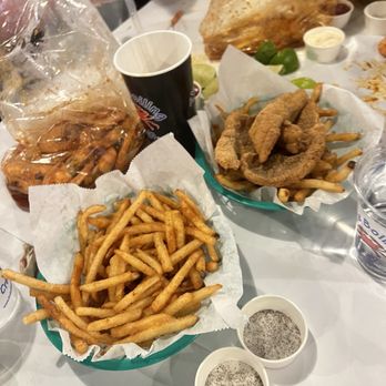 The Boiling Crab - Cajun Fries Fried Catfish Basket Shrimp - Seafood Near Me - Los Angeles, California The Boiling Crab - Cajun Fries Fried Catfish Basket Shrimp - Seafood Near Me - Los Angeles, California