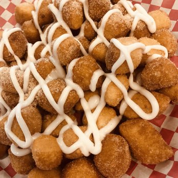 Ville Billy's - "Cinder Stones" fried dough tossed in cinnamon and sugar and topped with vanilla icing - Pizza Near Me - State College, Pennsylvania Ville Billy's - "Cinder Stones" fried dough tossed in cinnamon and sugar and topped with vanilla icing - Pizza Near Me - State College, Pennsylvania