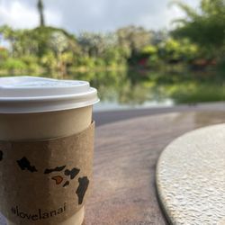 Sensei Lanai, A Four Seasons Resort - Morning coffee by lake