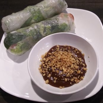 Boba Tea Cafe - Fresh Spring Roll with peanut sauce - Bubble Tea Near Me - Niagara Falls, New York