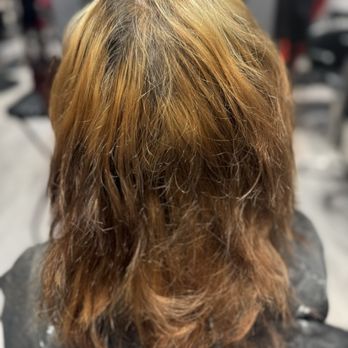 Trendsetter Salon & Day Spa - before picture of my hair - Nail Salons Near Me - Highland, California