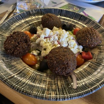 Blue Fig Garden - Greek Salad with Falafel - Mediterranean Near Me - Cherry Hill, New Jersey