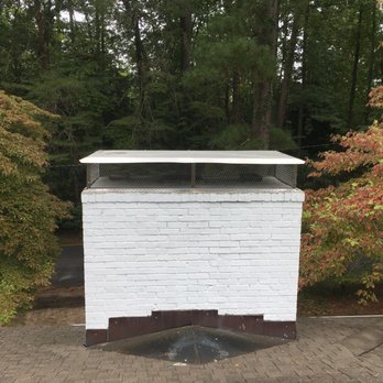 Johnston's Chimney Sweep - Custom chimney cap covering three chimney flues. - Chimney Sweeps Near Me - Yorktown, Virginia