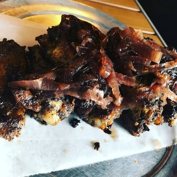 V Pizza + Tap Garden - Wood fire wings with Caramelized red onions. The BOMB!! - Pizza Near Me - Jacksonville, Florida V Pizza + Tap Garden - Wood fire wings with Caramelized red onions. The BOMB!! - Pizza Near Me - Jacksonville, Florida