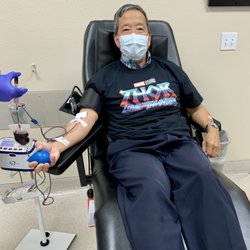 San Diego Blood Bank - Scored a cool Thor: Love and Thunder t-shirt donating blood  .   Promo runs through Thursday - don't miss out