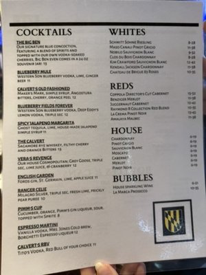 Menu photo 1 Calvert's in the Heights Pensacola, FL Menu photo 1 Calvert's in the Heights Pensacola, FL